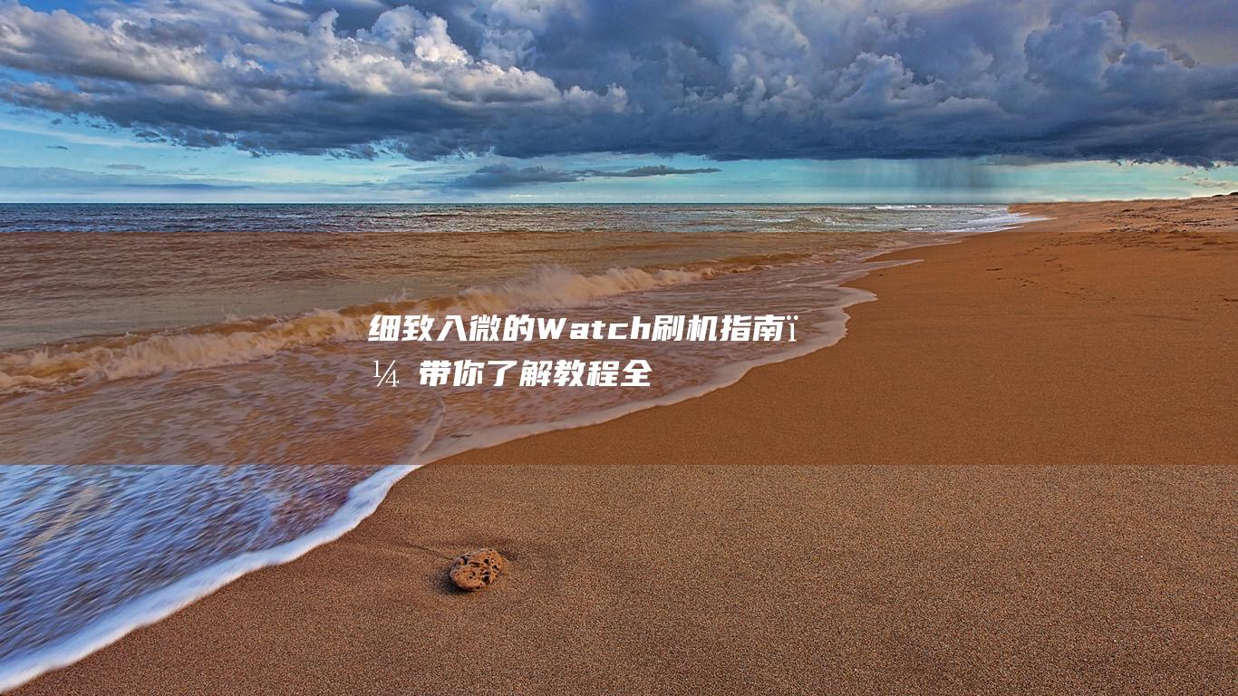 细致入微的Watch刷机指南，带你了解教程全貌 (细致入微的微是什么意思)