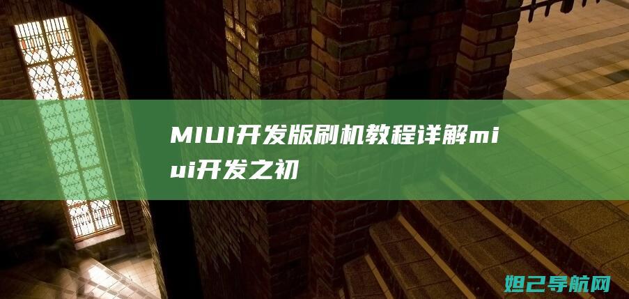 MIUI开发版刷机教程详解 (miui开发之初,建立起的10万人的互联网开发团队包括)