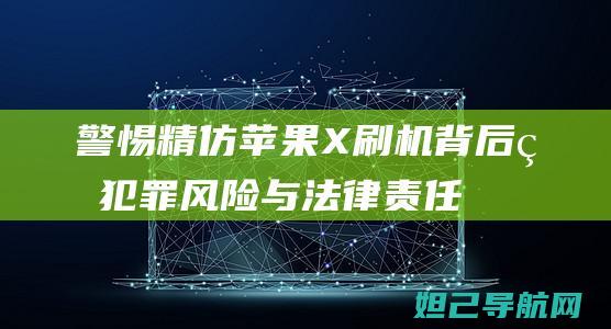 警惕！精仿苹果X刷机背后的犯罪风险与法律责任 (精仿苹果和正版的区别)