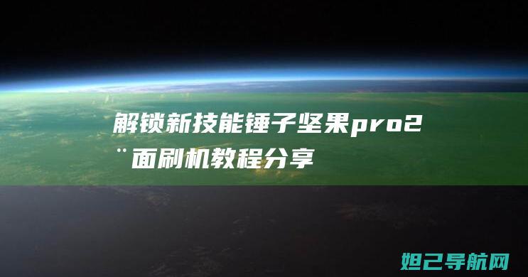 解锁新技能：锤子坚果pro 2全面刷机教程分享 (解锁新技能英文)