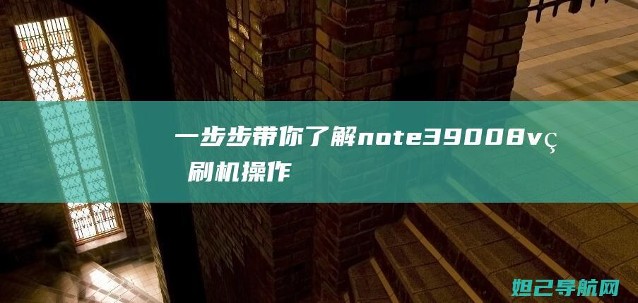 一步步带你了解note39008v的刷机操作流程 (一步步带你了解)