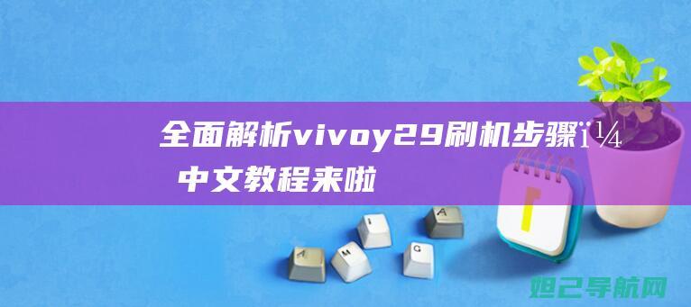 全面解析vivoy29刷机步骤，中文教程来啦！ (全面解析vue3 react)