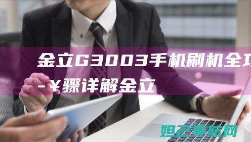 金立G3003手机刷机全攻略：步骤详解 (金立g3002)