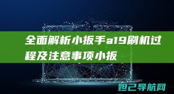 全面解析小扳手a19刷机过程及注意事项 (小扳手软件是正规软件吗)