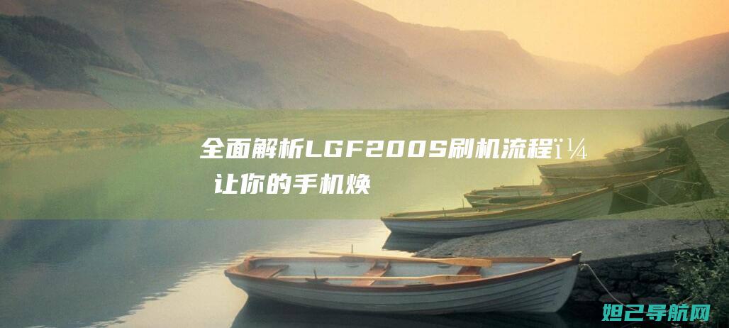 全面解析LG F200S刷机流程，让你的手机焕然一新 (全面解析李可破格救心汤)