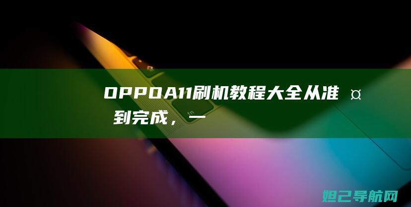 OPPO A11刷机教程大全：从准备到完成，一步步带你玩转刷机过程 (oppoa1pro)