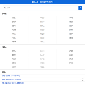集贤名人网――世界权威的人物资讯百科
