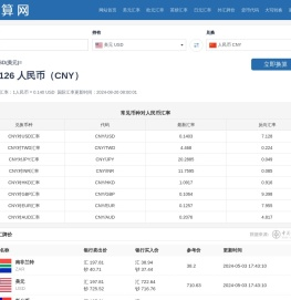 在线人民币汇率转换查询换算网